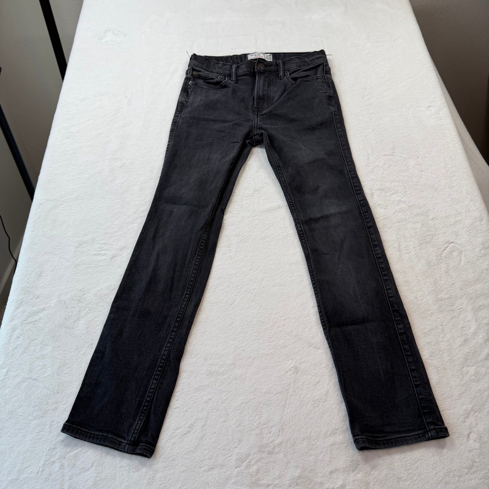 Abercrombie‎ Kids Skinny Jean Boys 13/14 Slim Black Good Stretch Denim AF1892